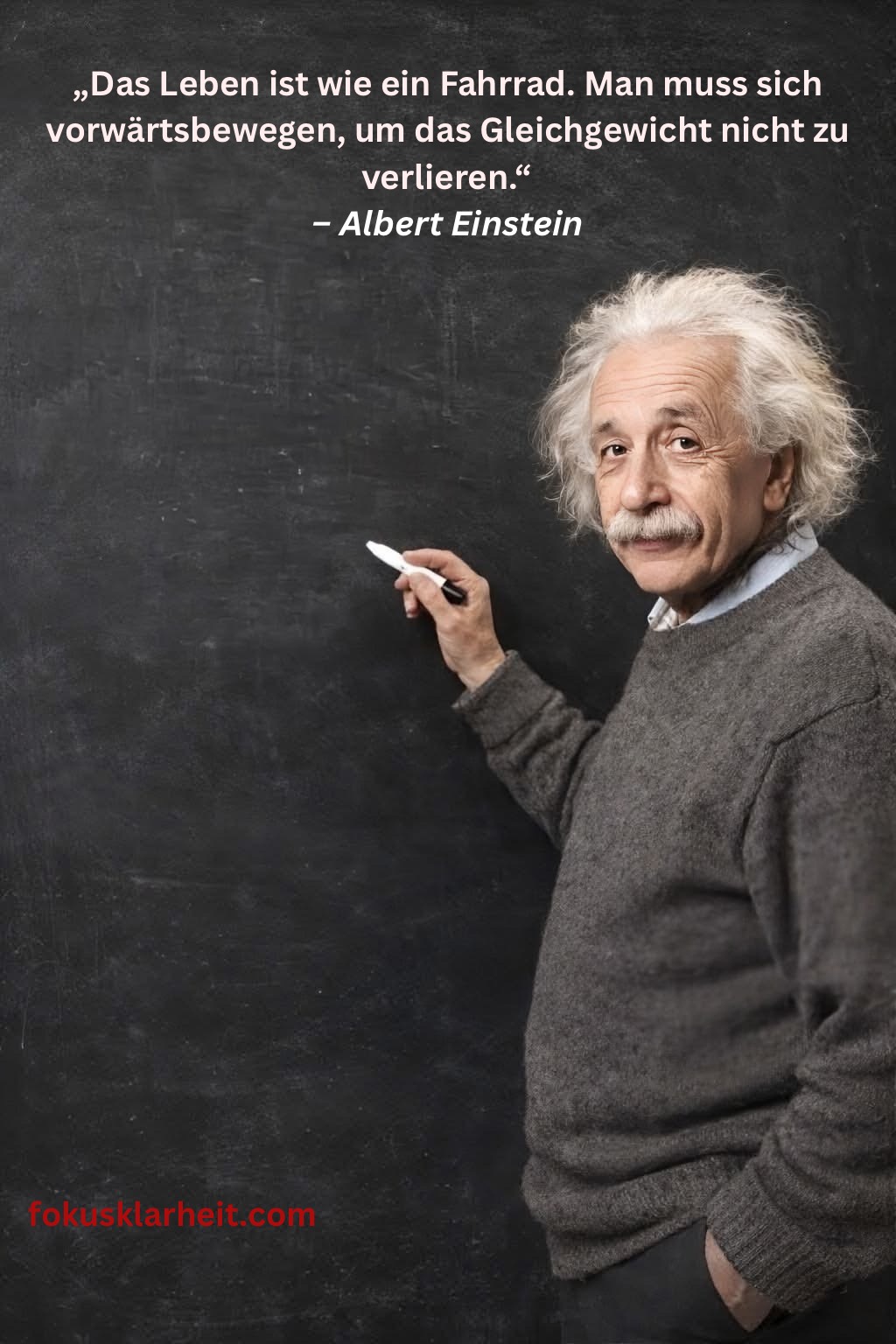 Albert Einstein Zitate Das Leben ist wie ein Fahrrad